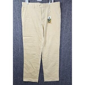 Alister MacKenzie Corduroy Pants Mens 38x32 Tan Stretch Cotton Golf Trousers NWT